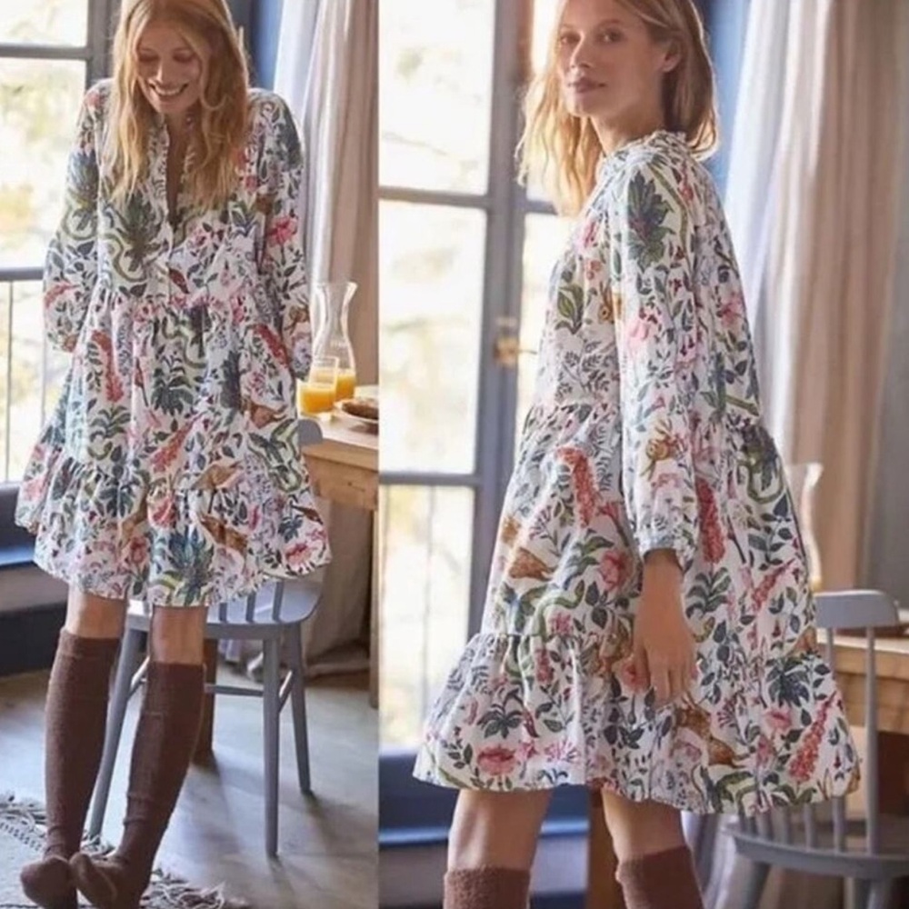 Anthropologie Kelly Louise Judd Bunny Floral Dress
